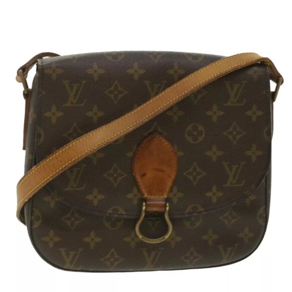 LOUIS VUITTON Monogram Saint Cloud GM Shoulder Bag M51242 LV Auth 37163 - Picture 1 of 16